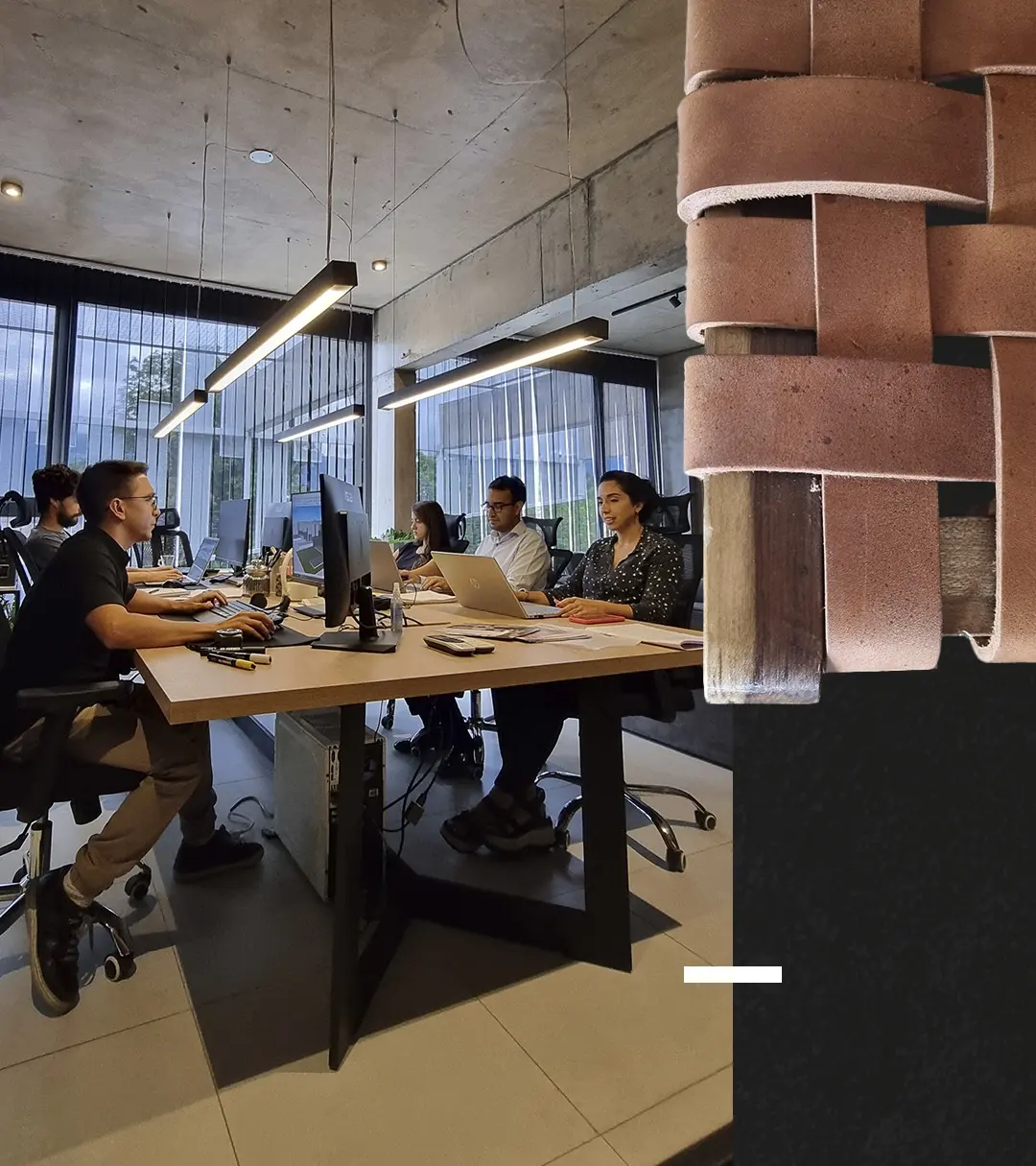 Equipo BA Arquitectos en la oficina